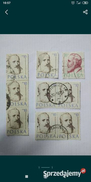 Znaczki 1957 dolnośląskie sprzedam