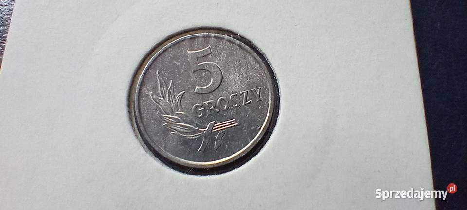 Stare monety 5 groszy 1972 skrętka Polska PRL Lesko