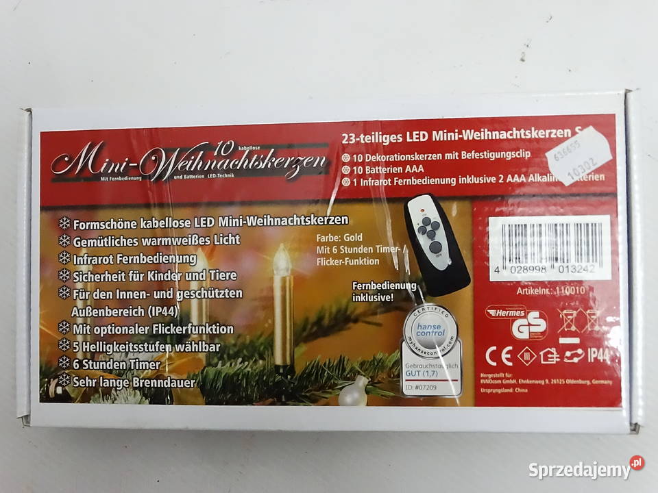 Bezprzewodowe Świeczki Choinkowe LED Z Pilotem Taśmy LED sprzedam