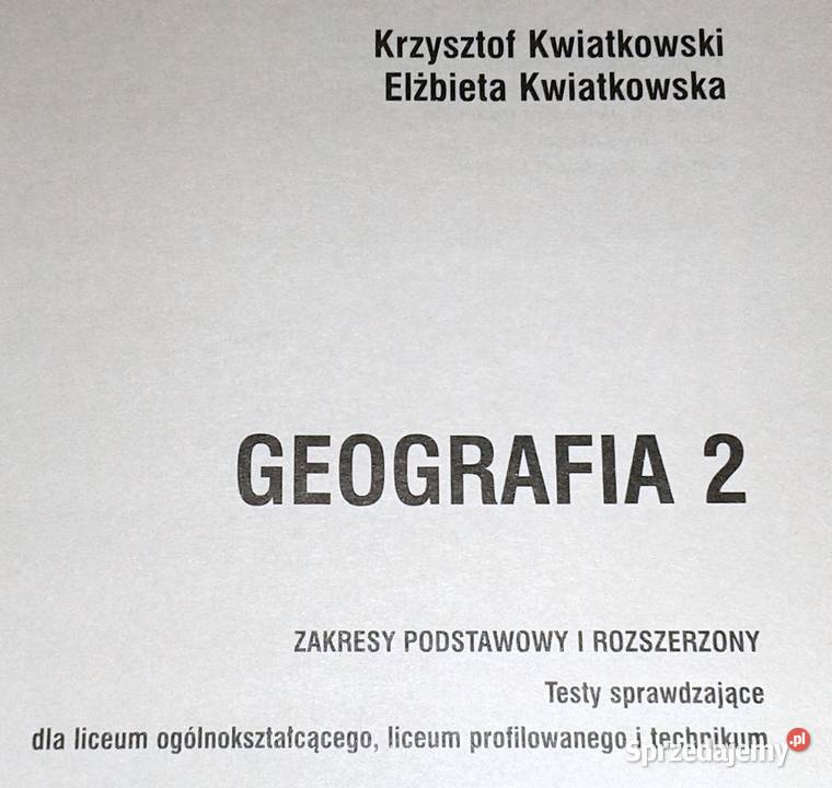 Geografia 2 Testy sprawdzające Krzysztof