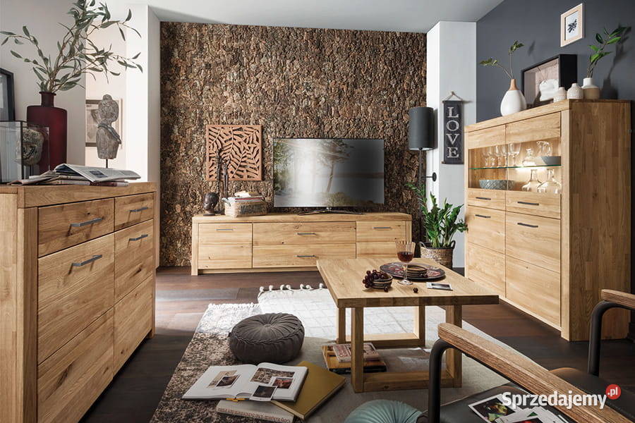Komoda dębowa 175 tradycyjne rzemiosło Warszawa