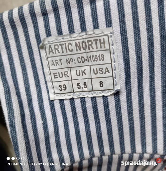 Trampki trapery granatowe Articnorth materiałowe inna Łódź sprzedam