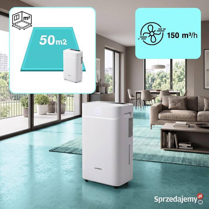 Elektryczny osuszacz powietrza 20 l24 h do 50 m