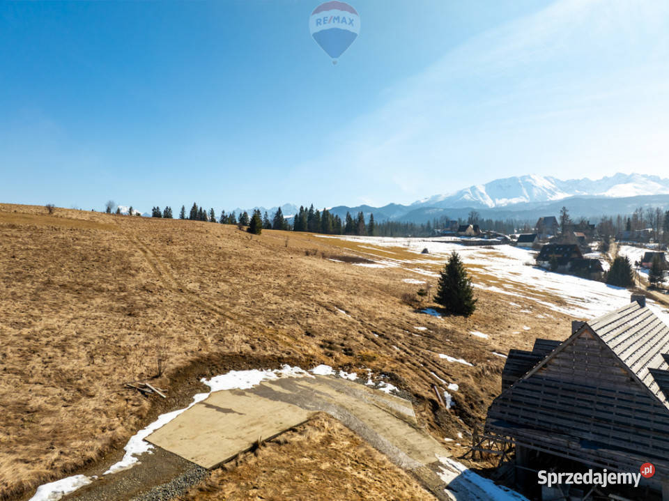 Działka budowlana Zakopane widok spokojna 39m
