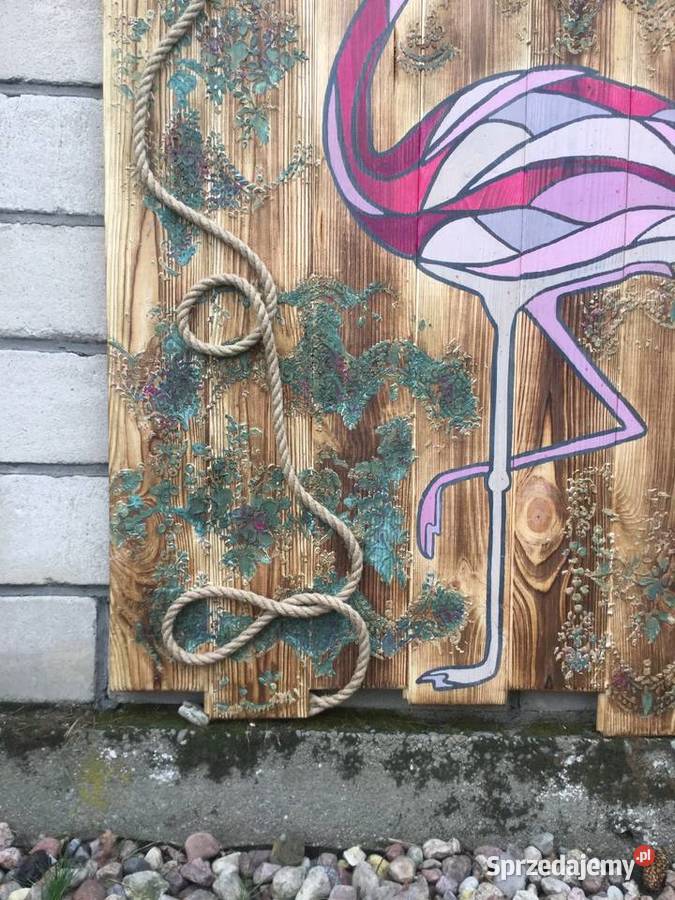 Obraz na drewnie efekt postarzenia Opatówek