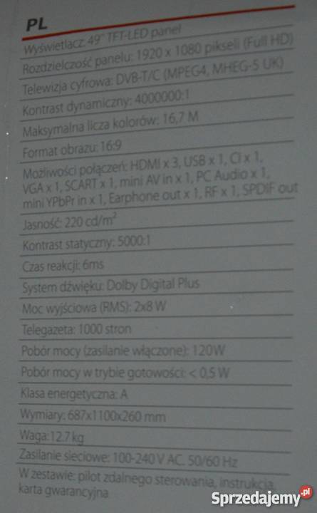 TV Led Manta 49 Chabielice