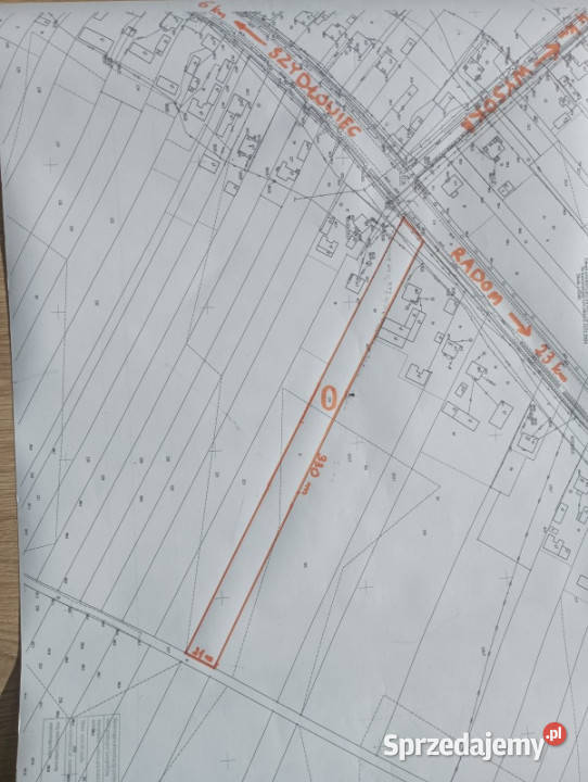 Działka rolnobudowlana na sprzedaż Chustki