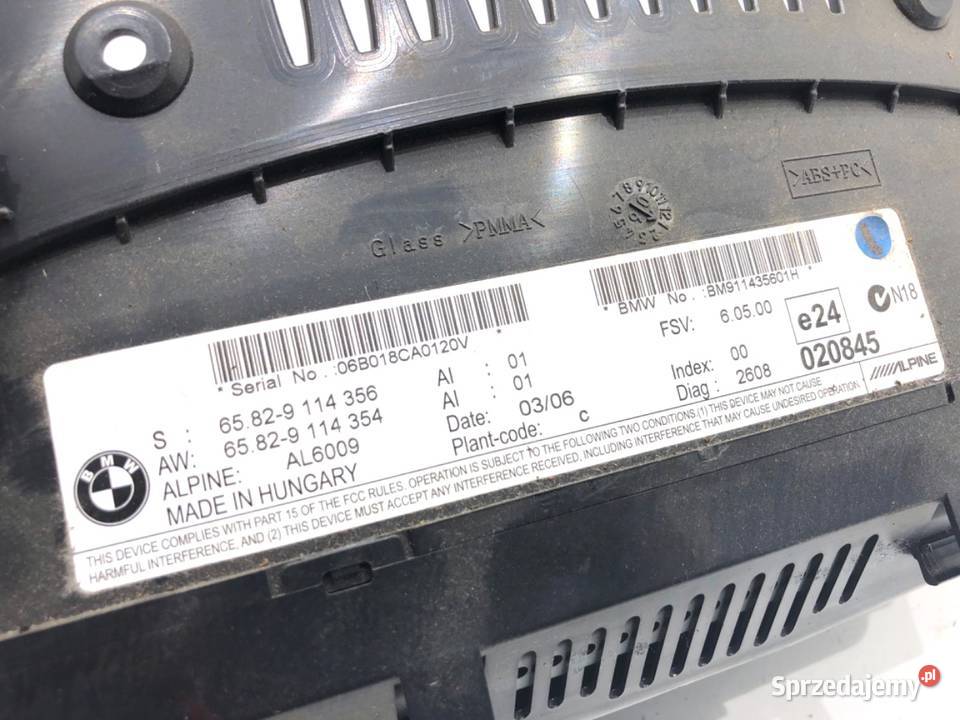 WYŚWIETLACZ BMW E61 9114356 0410 EKRAN MONITOR podkarpackie