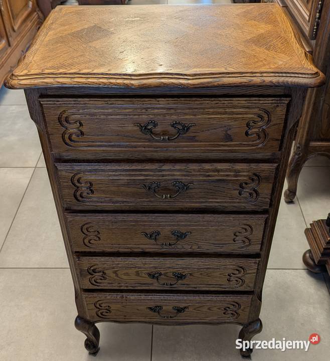 Dębowa szyfonierakomoda ludwikowska sklep Meble śląskie Dąbrowa Górnicza
