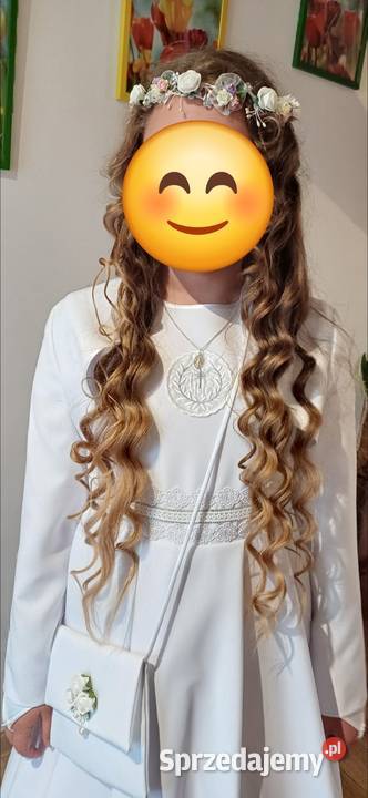 Sukienka alba komunijna z bolerkiem