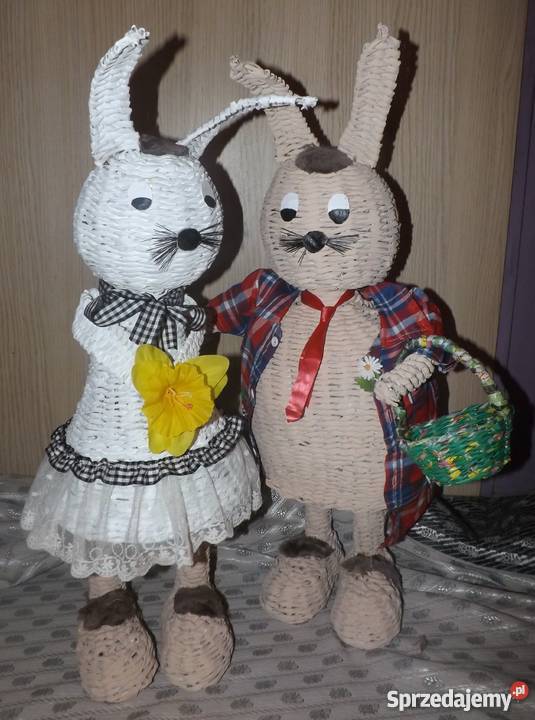 Zając papierowa wiklina Lublin