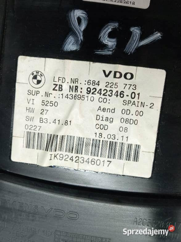 LICZNIK 924234601 A2C53418484 Bmw Seria 3 E91 I Liczniki i zegary