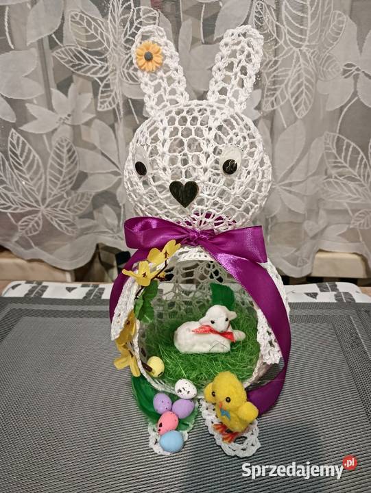 Zając Wielkanocny na szydełku Lublin