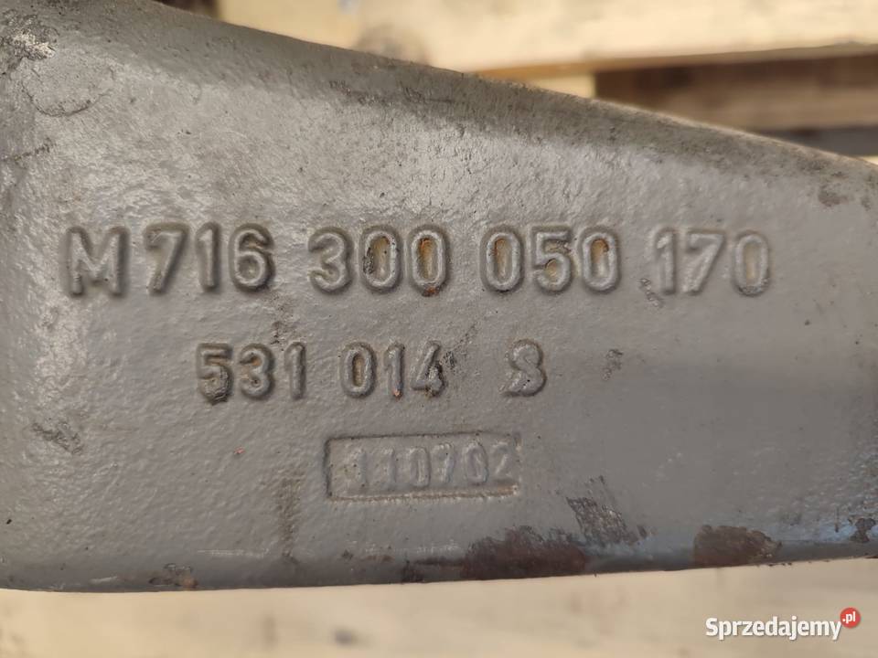 WSPORNIK ZAWIESZENIA OSI PRZÓD 716300050170 wielkopolskie Wilkowo