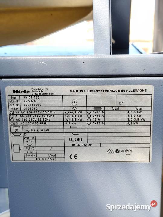 Profesjonalny Magiel Nieckowy Miele HM 21100
