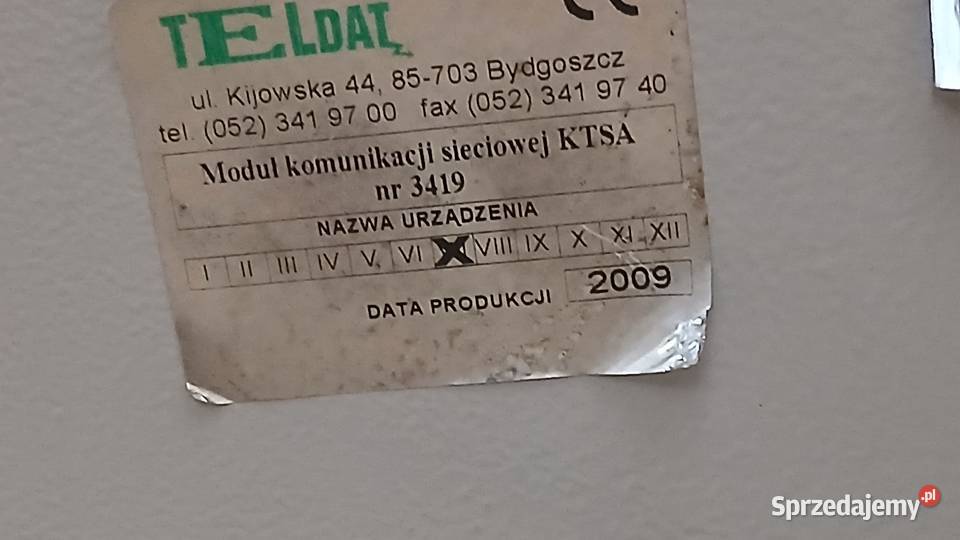 Moduł komunikacji sieciowej KTSA 3419 Pozostałe Pozostałe Skierniewice sprzedam