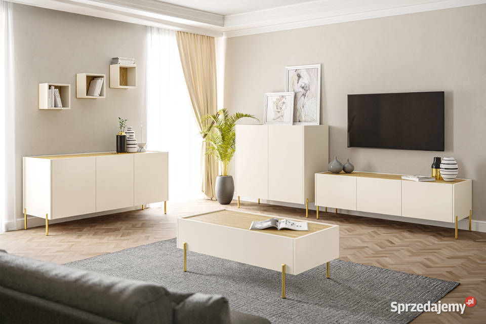 Komoda trzydrzwiowa nowoczesna z szafkami Katowice sprzedam