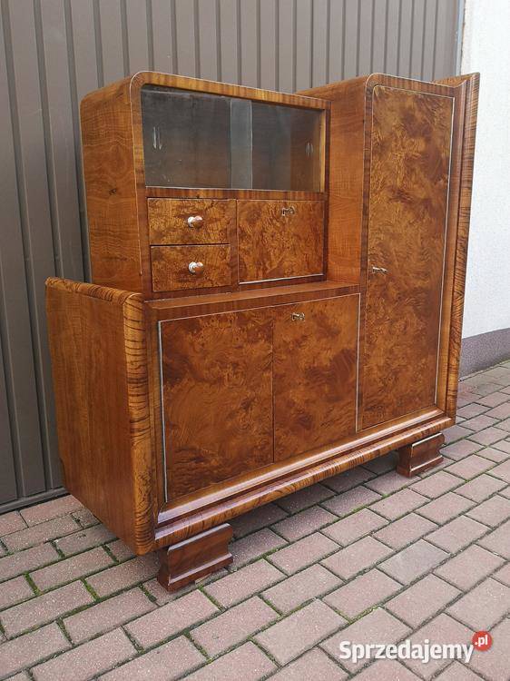Mam na sprzedaż piękną witrynę artdeco orzech Swarzędz