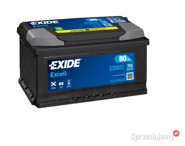 Akumulator Exide Excell 80Ah 700A EB802 EN Rzeszów sprzedam