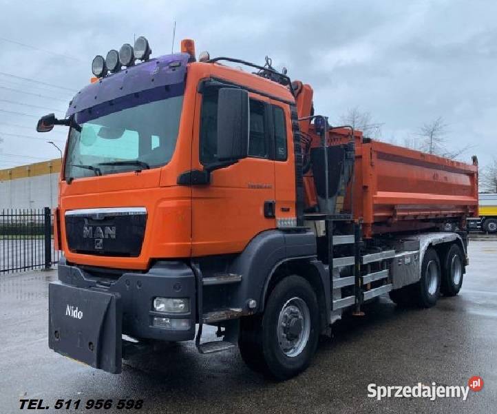 WYWROTKA 6x6 z dzwigiem MAN TGS 28480 Eur 5 retarder/zwalniacz Warszawa