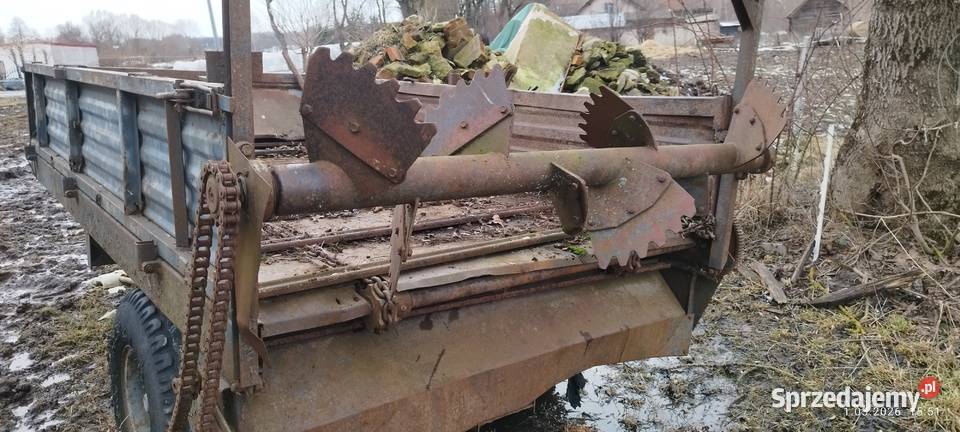 Rozrzutnik obornika 35t jednoosiowy Rozrzutniki obornika Unikowo