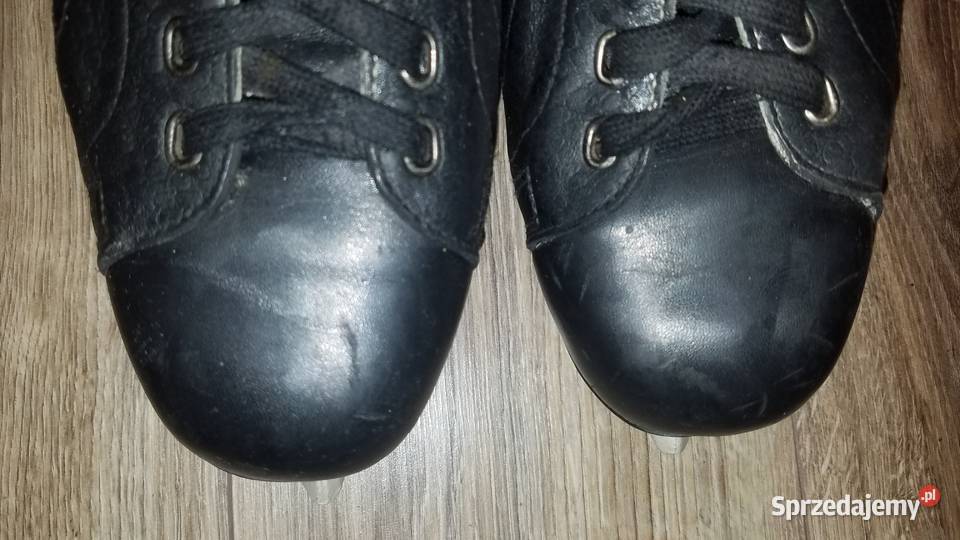 Łyżwy hokejowe skórzane 4142 275 czarne stan podlaskie Białystok
