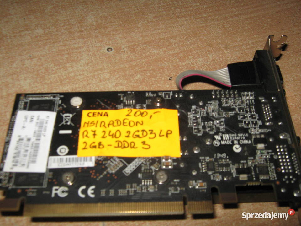 MSI RADEON R7 240 2GD 3 LP 2GB DDR 3 Karta Nowy Sącz sprzedam