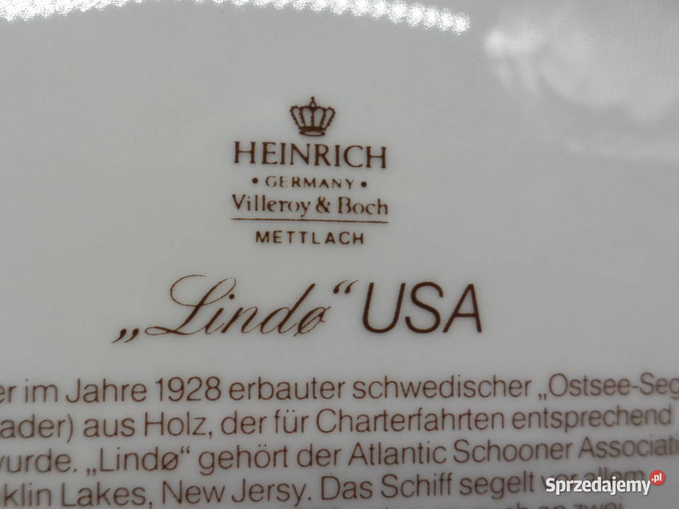 Porcelanowy Talerz Kolekcjonerski Villeroy Boch Porcelana i szkło Antyki, Sztuka, Kolekcje Raszków