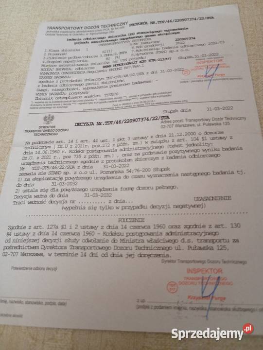 Butla gazowa w koło