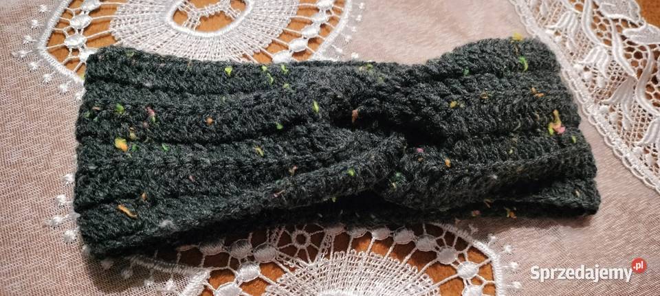 Ręcznie robiona opaska na głowę ciepła Nakrycia głowy śląskie