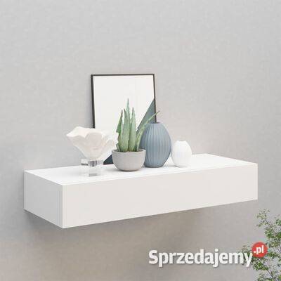 vidaXL Półka ścienna z szufladą biała 60 x 235 x Meble Warszawa sprzedam