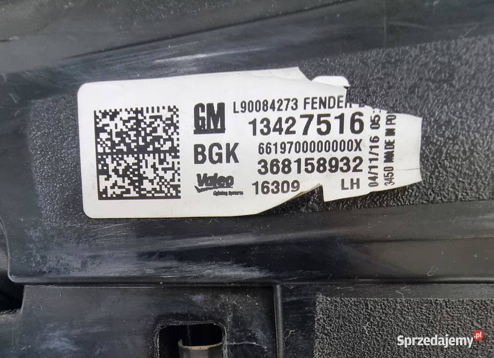 OPEL ASTRA V K LAMPA TYLNA TYŁ LEWA W BŁOTNIK Zestawy części blacharskich kujawsko-pomorskie sprzedam