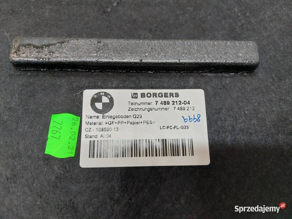 BMW G23 M440i Cabrio Podłoga bagażnika 7489212 dolnośląskie