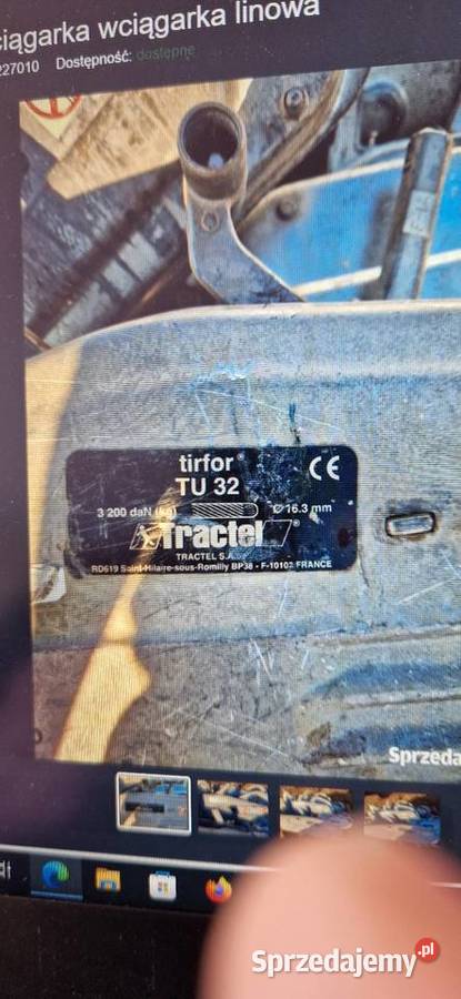 Tifor tracel wciągarka linowa tu 32 lina 40 m Namysłów