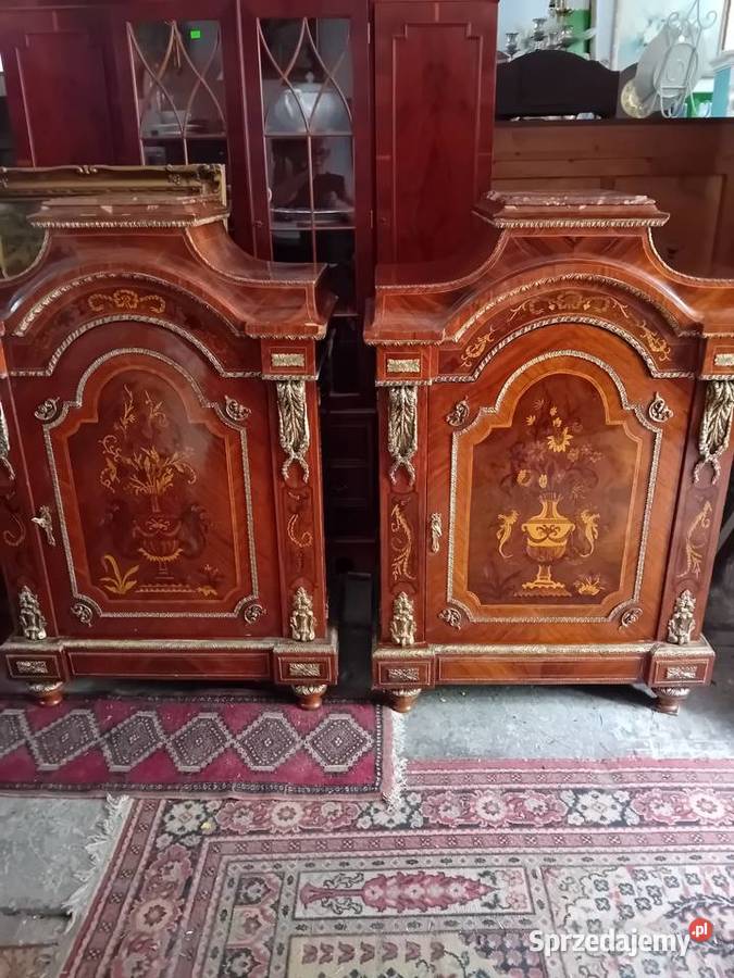 Komody intarsjowane komody barokowe Meble lubelskie Tarnogród