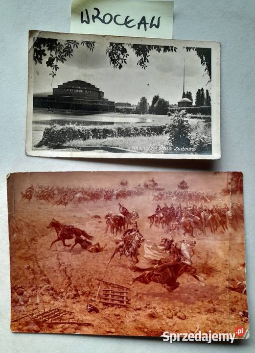 Stare pocztówki kartki Będzin Wrocław