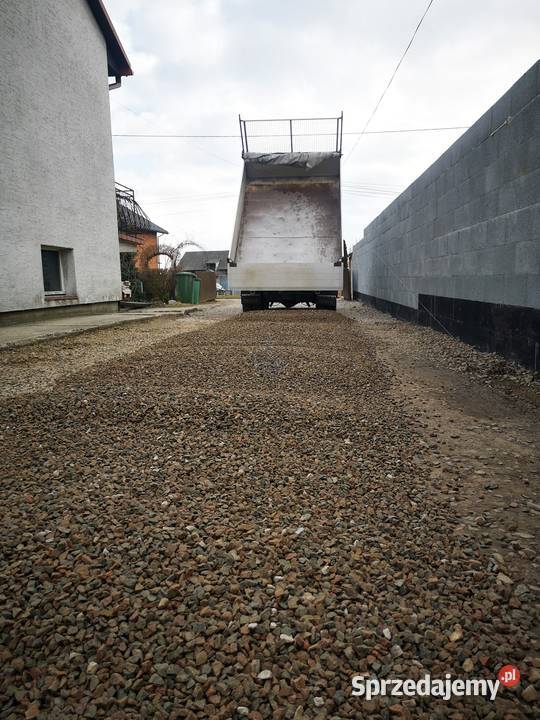 kruszywo kliniec 030 pod kostkę drogę transport
