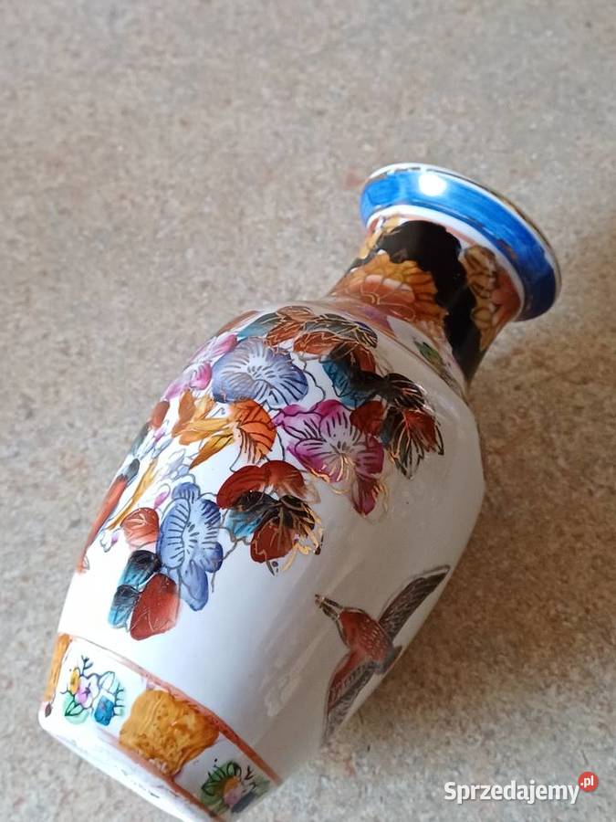 vintage chiński wazonik Porcelana i szkło Nowy Targ