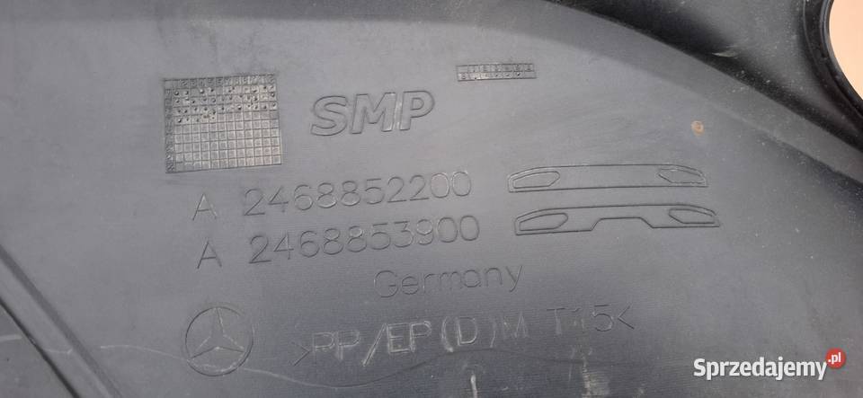 MERCEDES BKLASA W246 LIFT AMG DOKŁADKA ZDERZAKA Bieleń