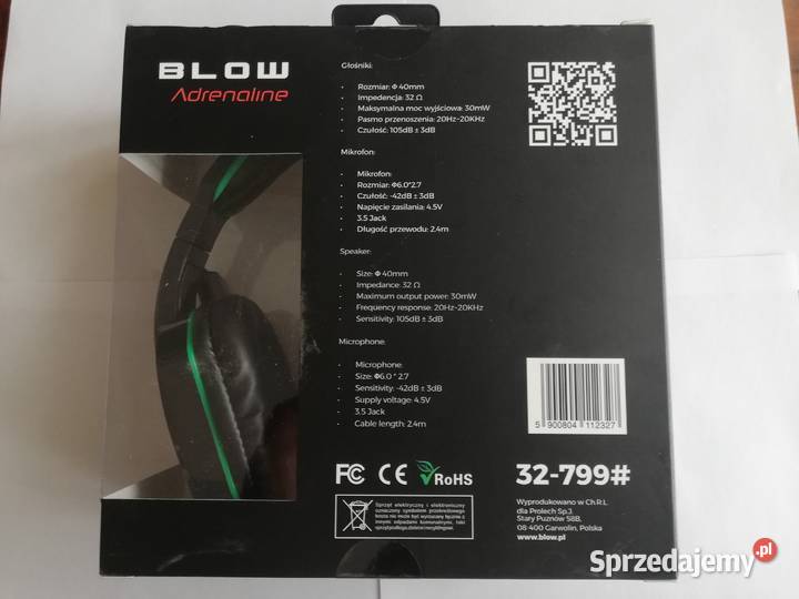Słuchawki gamingowe BLOW Hulk Rzeszów sprzedam