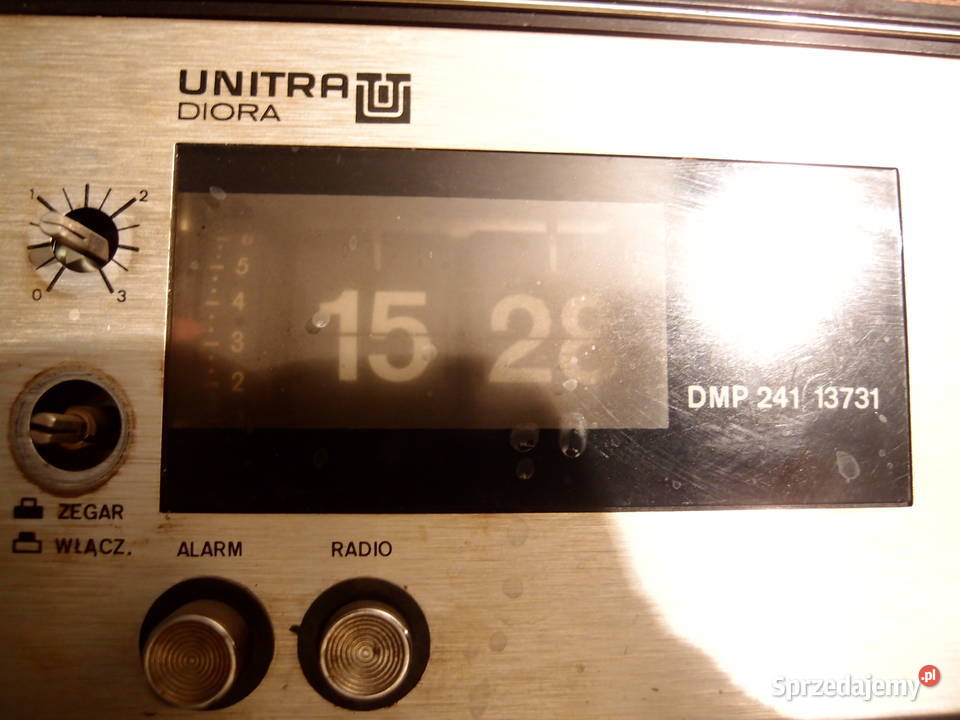 z dawnych lat radio z zegarem Diora Unitra Gong łódzkie Łódź