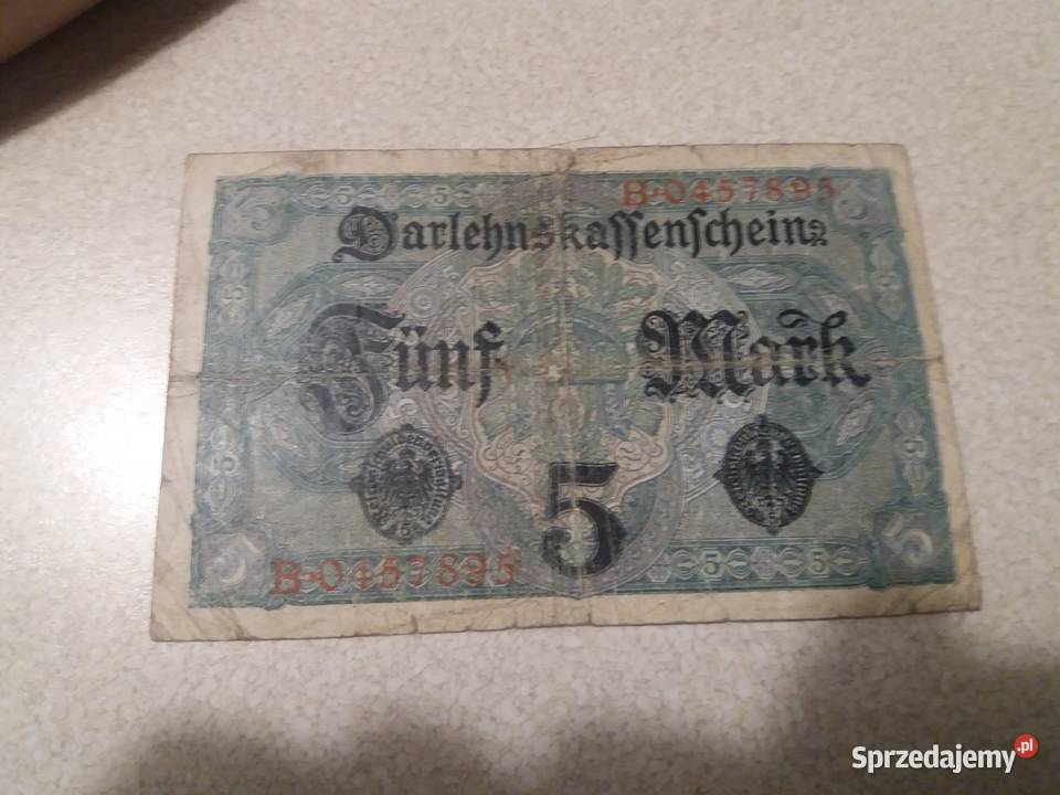 Banknot 5 marek Będzin