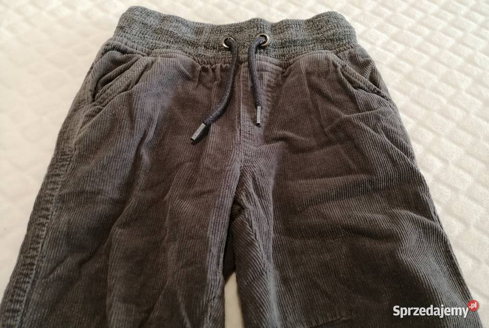 Spodnie sztruksowe grafitowy 98104 Pepco Odzież Dla Dziecka śląskie Czeladź