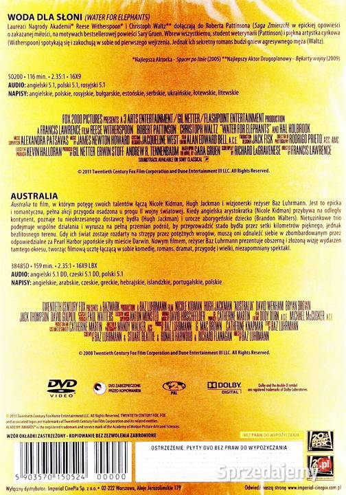 WODA SŁONI AUSTRALIA 2 DVD lektor Filmy Kalisz