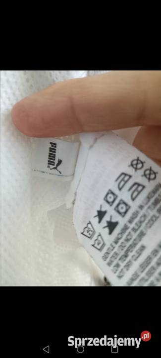 Kurtka Puma wiatrówka biała zasuwana na zamek