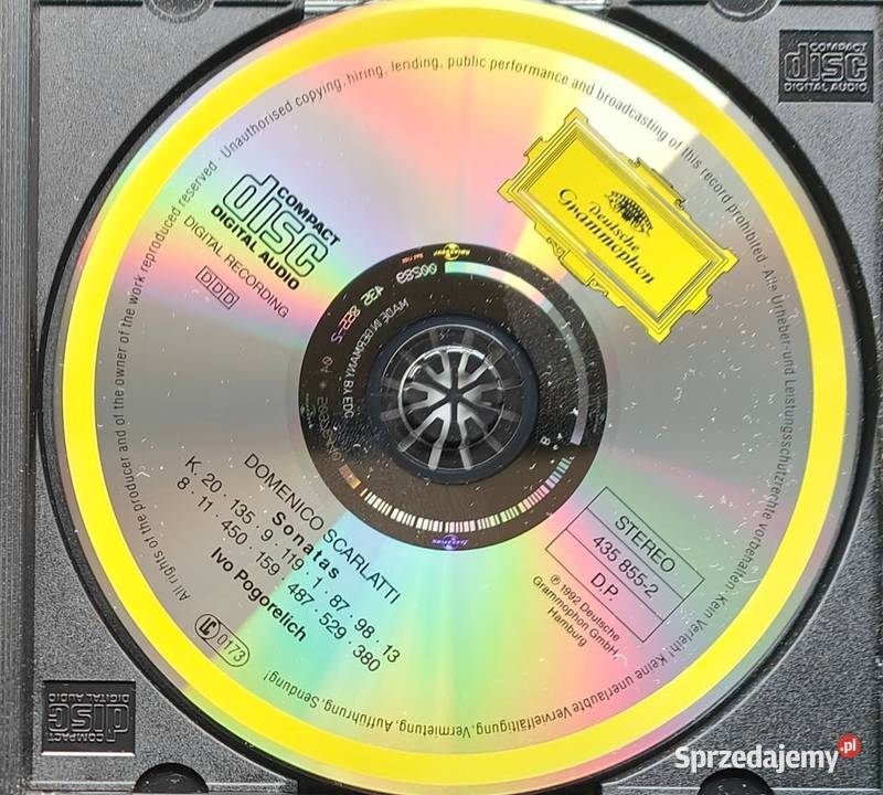 Sonats D Scarlatti Ivo Pogorelich piano CD 1992 CD Warszawa