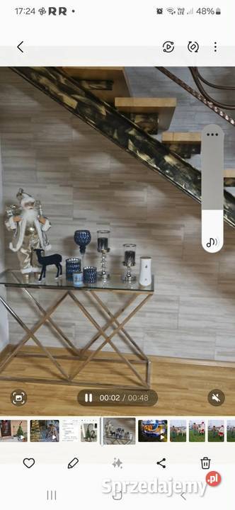 Sprzedam prawie nową konsole szklaną Myszków