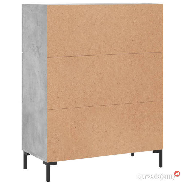 Szafka szarość betonu 695x34x90 materiał