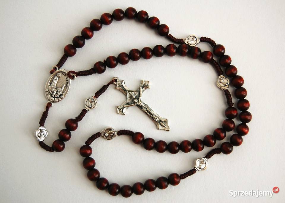 Nowy drewniany różaniec fatimski Fatima Lublin