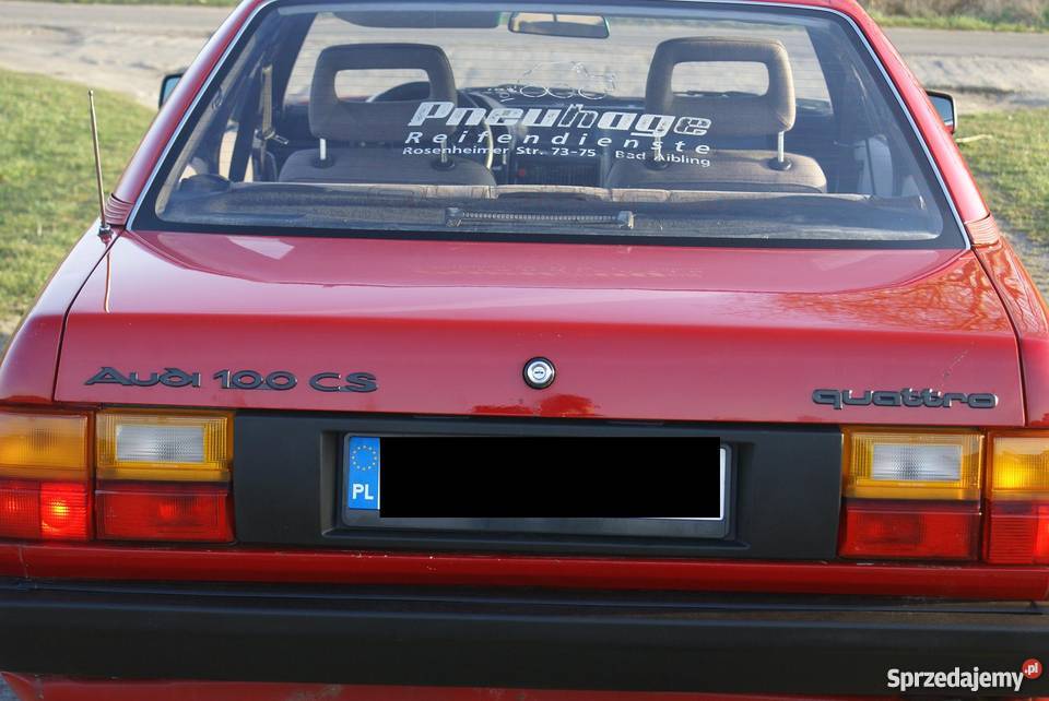 Audi 100 Audi 100 c3 QUATTRO pełny oryginał 1985 Rumia